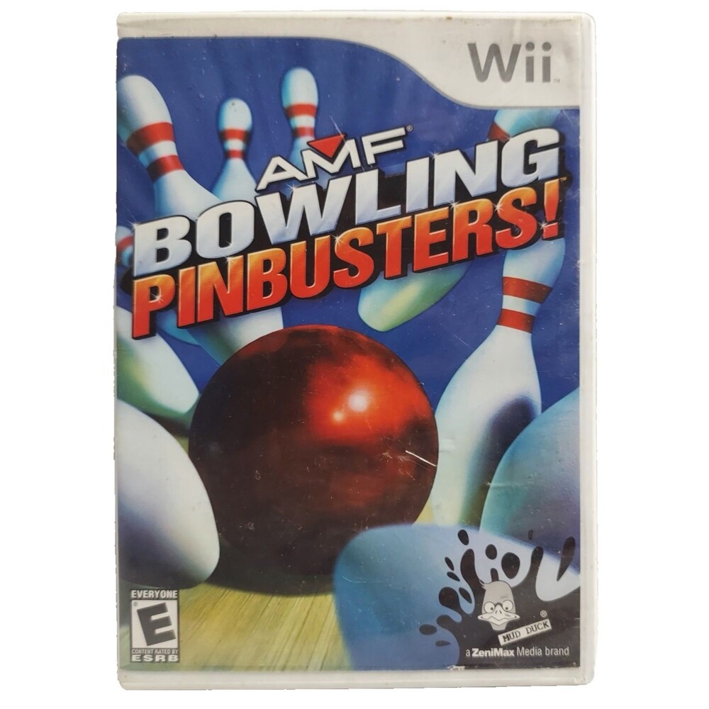 AMF Bowling Pinbusters Nintendo Wii Video Game 2007 Complete
